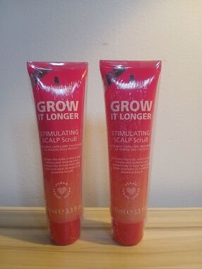 Lee Stafford Grow It Longer Stimulating Scalp Scrub x 2 NEW